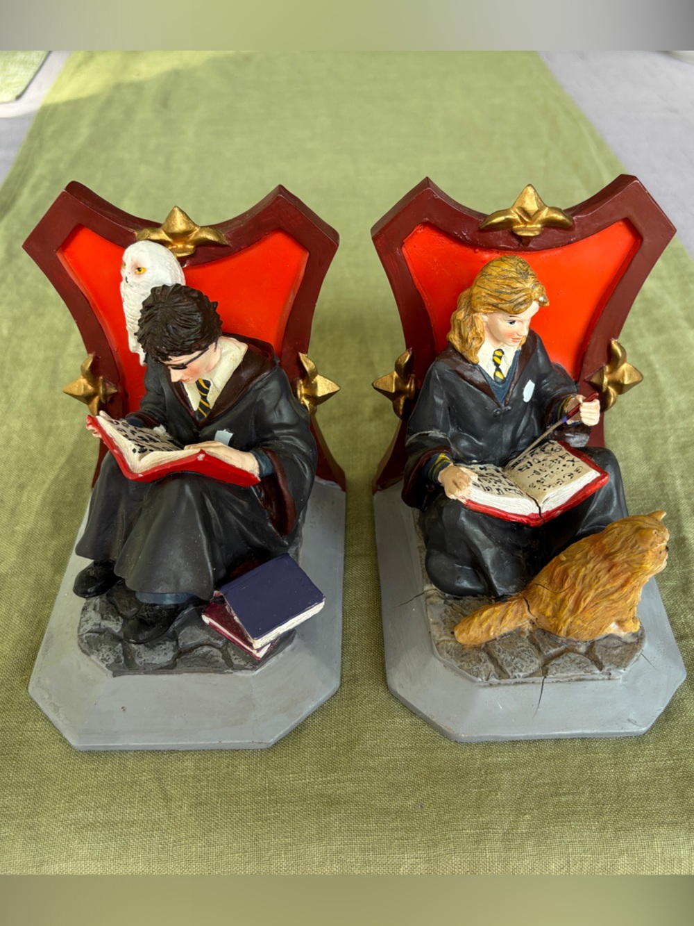 Harry & Hermione Book Ends (Pair)